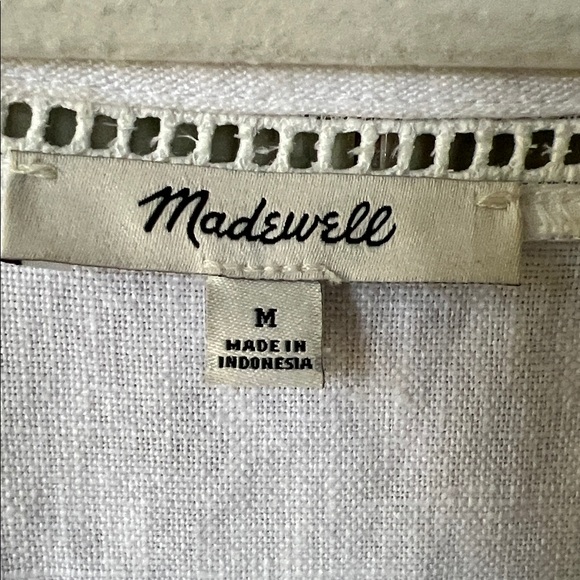 Madewell Cassie White Linen Dress - Picture 7 of 15